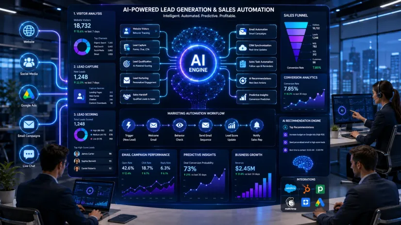 AI lead generation and sales automation process