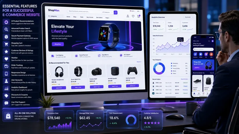 Essential Features for Modern E-Commerce Websites